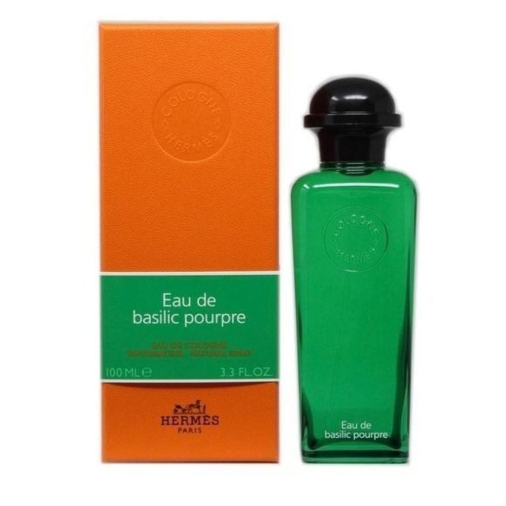 Hermes Eau de Basilic Pourpre Cologne Unisex 3.3oz 100ml Green New Aromatic Frag